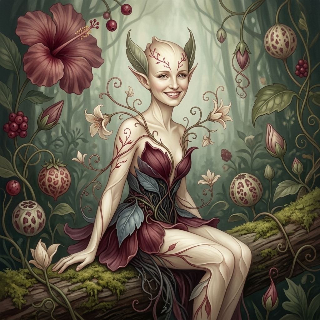 Portrait de dryade automnale, Katia-2